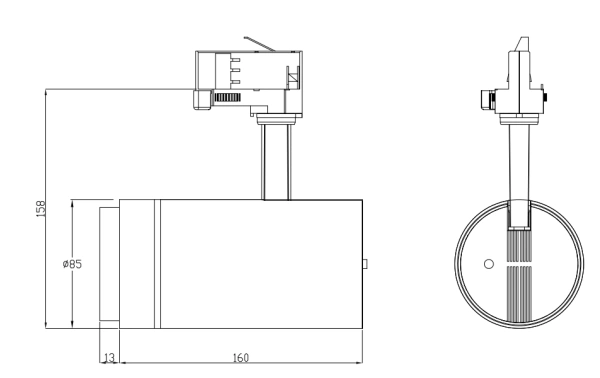 LED track light ZOOM 30W , 30W TRACK SPOT LIGHTING , Museum Track Lights Supplier | Sincerelux